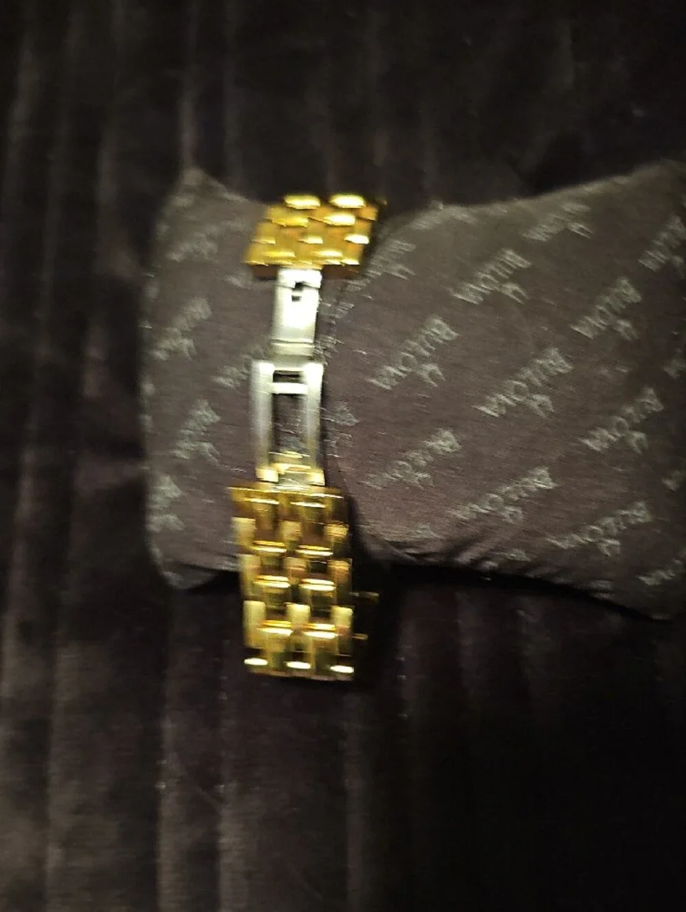 Bulova Men's Gold-Tone Crystal Accent Watch